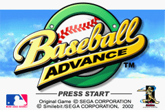 Baseball Advance Title Screen